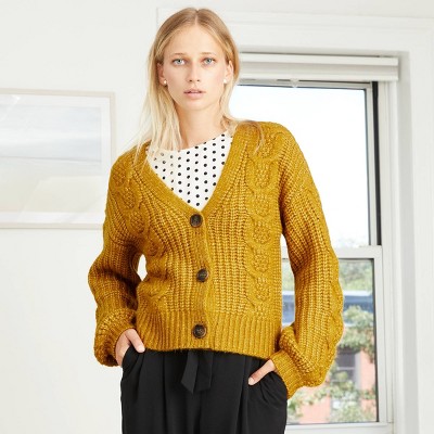 gold cardigan target