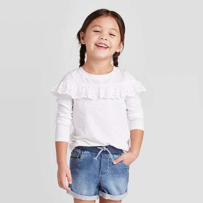 target girls jean shorts