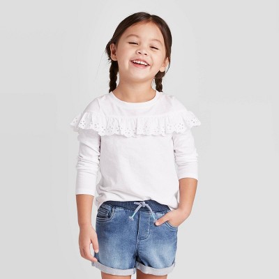 little girls denim shorts