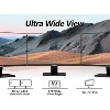 24 Inch Computer Monitor 100hz 1920 x 1080p with HDMI and LED Wireless Mouse - 3 of 4