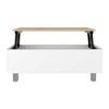 Aran Lift Top Coffee Table with Concealed Storage and Smart Locking Wheels, Ideal for Living Room or Family Room - 4 of 4