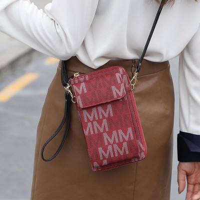 MKF Collection Phone Wallet Crossbody Wristlet Bag 3-in-1 , Cossetta | MKF Collection by Mia K - White — фото 3