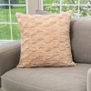 HGTV Art Deco Brushed Faux Fur Pillow Snowbound 14 x 20 inches - 2 of 4