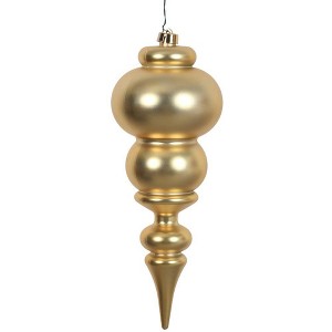 Vickerman 14" Matte Finial UV Coated Gold - 1 of 2