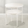 Round AIDA Multipurpose End and Side Table Set with Extra Shelves, Mellow - 2 of 4