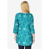 Woman Within Perfect Printed Three-Quarter-Sleeve V-Neck Tunic - 3 of 4