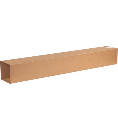 The Packaging Wholesalers Telescoping Inner Boxes 6" x 6" x 48" Kraft 25/Bundle BST060648INNER