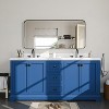 Onwith 60-Inches x 28-Inches Framed Rectangle Bathroom Vanity Mirror - 3 of 4