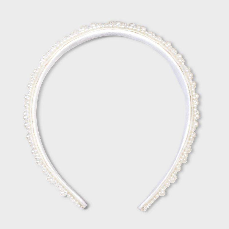 Pearl Covered Headband - A New Day&#8482; White, 1 of 8