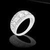 Slickblue Stunning Women's Anniversary Ring - 2.31 Ct. Cubic Zirconia, Rhodium Finish, Size 8 - 3 of 4