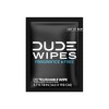 Dude Wipes Flushable Single for Travel Unscented with Vitamin-E & Aloe 100% 2 30