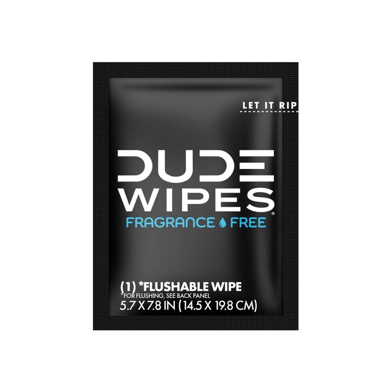 Dude Wipes Fragrance Free On-The-Go Flushable Personal Wipes - 30ct, 3 of 10