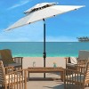 Lorenia 9Ft Double Top Market Umbrella - PAT8201 - Safavieh - 2 of 3