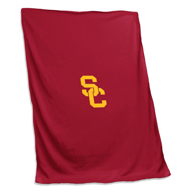 NCAA USC Trojans Sweatshirt Throw Blanket, 1 of 6