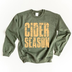 Cider Season Block Distressed - Women's Graphic Sweatshirt - 1 of 4