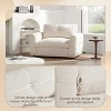 ModernLuxe Chenille Single Sofa Armchair with Dual-Port Charger, Tufted Design Oversized Accent Chair for Living Room/Apartment - 3 of 4