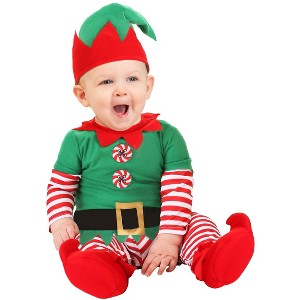 HalloweenCostumes.com Infant Christmas Elf Costume - 1 of 2