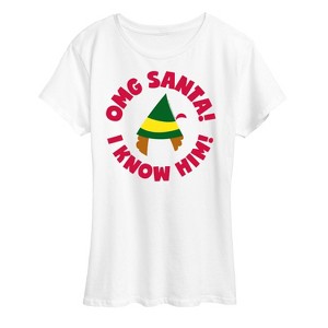 Women's - ELF - Christmas Family Set Omg Santa Short Sleeve Graphic T-Shirt - 1 of 4