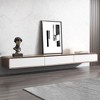 POVISON Fully Assembled Modern Floating TV Stand for TVs up to 65",Wall-Mounted Entertainment Center with 3 Flip-Down Cabinet Doors TV Console - 4 of 4