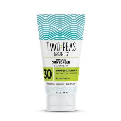 Two Peas Organics Mineral Sunscreens - SPF 30 - 3 fl oz