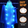 Joyfy 2 Pcs 35’’ Halloween Decoration Hanging Ghost with LED Light  for Haunted House Prop, Party Supplies, Front Yard Patio Garden Decor - 3 of 4