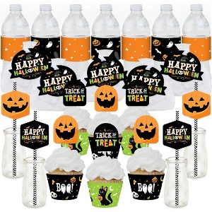 Big Dot of Happiness Jack-O'-Lantern Halloween - Kids Halloween Party Favors and Cupcake Kit - Fabulous Favor Party Pack - 100 Pc - 1 of 4
