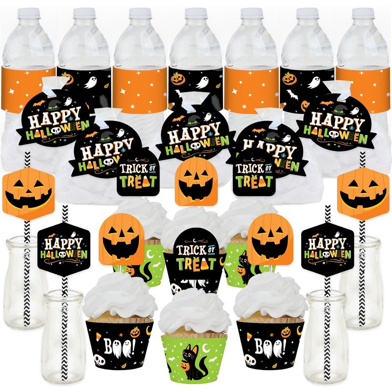 Big Dot of Happiness Jack-O'-Lantern Halloween - Kids Halloween Party Favors and Cupcake Kit - Fabulous Favor Party Pack - 100 Pc, 1 of 9