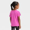 Toddler Girls' Short Sleeve Candy Cane Graphic T-Shirt - Cat & Jack™ Warm Pink - image 3 of 4