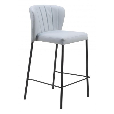 Zuo Linz Counter Stool (Set of 2) Gray
