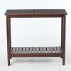 DOMETOUR Acacia Wood Console Table, Entryway Living Longs for Living Room, Indoor Outdoor Furniture - 2 of 4