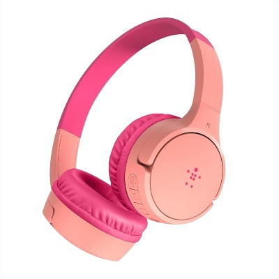 Belkin SoundForm Mini Kids Bluetooth Over-Ear Headphones, Built-in Microphone, Pink, AUD001BTPKV3