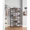 SONGMICS Shoe Rack, 10 Tier Shoe Organizer for Closet 40 Pairs Shoes Shoe Shelf  Non-Woven Fabric Shelve, Black - 3 of 4