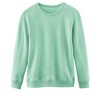 Collections Etc Cozy Heathered Fleece Stylish Crewneck Pullover - 3 of 4