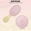 Unique Bargains Mini Colorful Gradient Paddle Hair Brush 1 Pc - 3 of 4