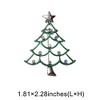 Unique Bargains Christmas Brooches YNCP7208 Silver Alloy Dripping Wax 1.81"x2.28" 1 Pc - 3 of 4