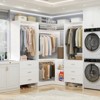 Besiost 81-In Closet System Set with Wood Drawers, Corner Closet Organizer with Hanging Rods - 2 of 4