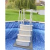 Main Access Large 36 Inch x 36 Inch Above Ground Swimming Pool Step Ladder Stair Guard Mat, Non Slip Pool Liner Protection, Accessory Only, Gray - 2 of 4