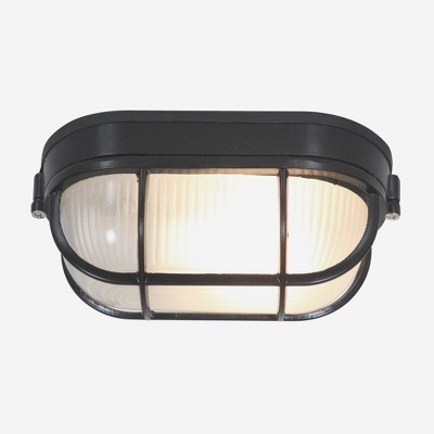Nauticus Satin Aluminum 8.25" Wall Light with Frosted Shade