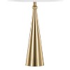 LumiSource Set of 2 Cone 30" Contemporary Metal Table Lamp in Gold and White Linen - 4 of 4