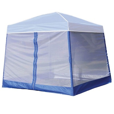 Z-Shade 10' Horizon Angled Leg Breathable Mesh Screen Shelter Protectant Attachment for Horizon Canopy Tents, Blue (Attachment Only)