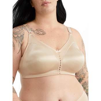 Bali Women's Double Support Wire-Free Bra, White, 34B at