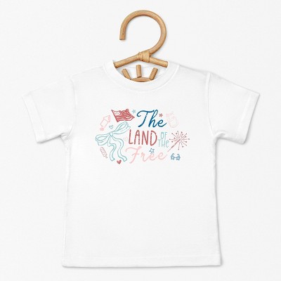 The Juniper Shop The Land Of The Free Coquette Toddler Short Sleeve Tee