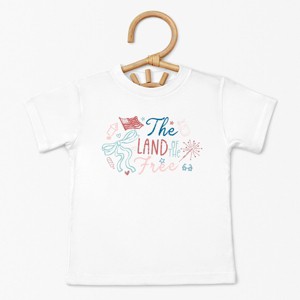 The Juniper Shop The Land Of The Free Coquette Toddler Short Sleeve Tee - 1 of 4