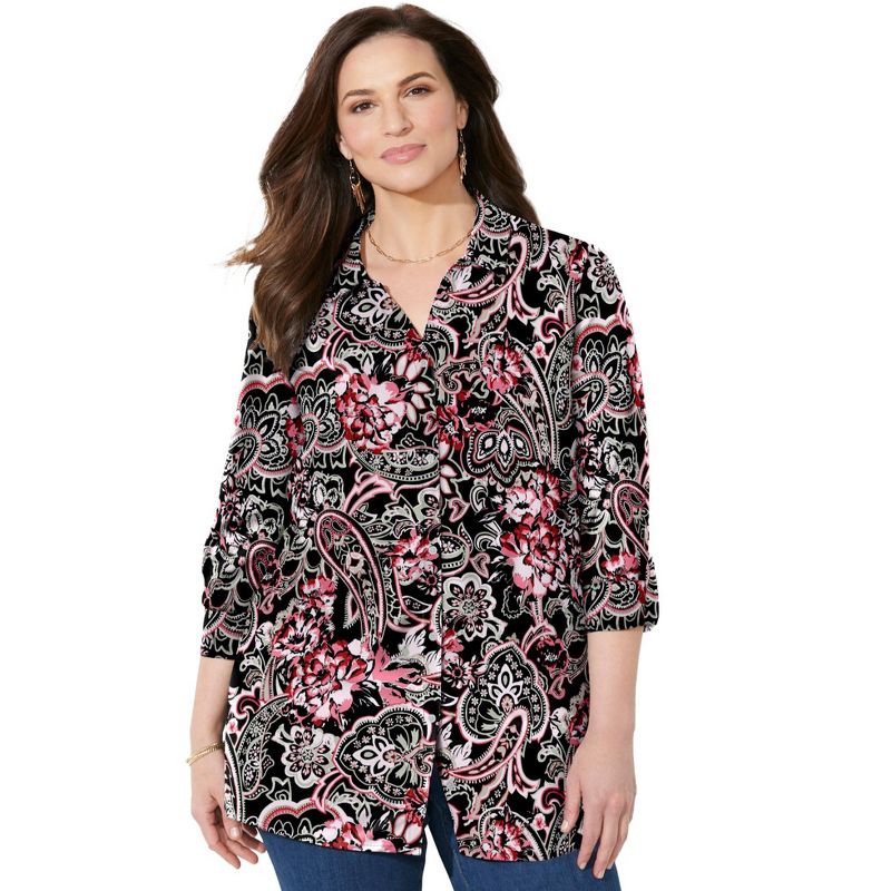 Catherines Women's Plus Size The Timeless Blouse, 1 of 2