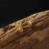 Stainless Steel Dragon Stud Earrings, Minimalist Cool Jewelry Gift for Women - 2 of 4