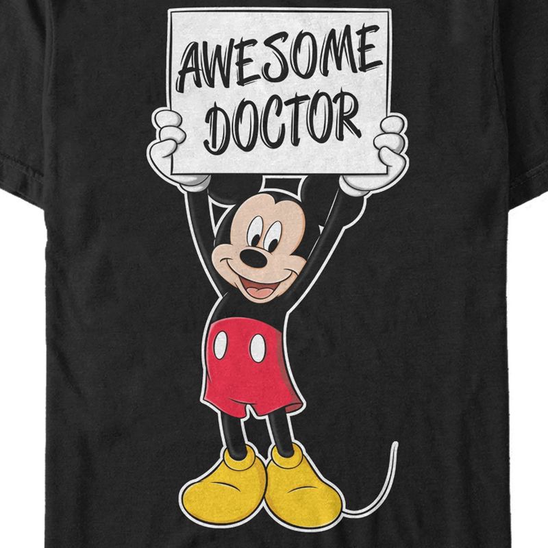 Men's Mickey & Friends Awesome Doctor Sign Mickey T-Shirt, 2 of 6
