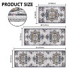 TOBILI Kitchen Rugs Sets 3 Piece,Non Slip Kitchen Rugs and Mats Non Skid Washable, Bohemian Kitchen Floor Mat Farmhouse for Hallway Entryway - 3 of 4