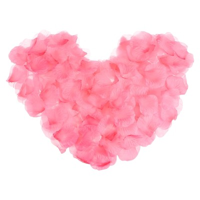 Unique Bargains Decoration Wedding Party Silk Artificial Flower Petals Light Rose Red 3000 Pcs