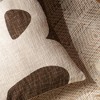 TopComfy Support Pillow Handcrafted Cotton Slub Abstract Printed Square Pillow for Modern Decor, Multicolored, 18"*18"*2" - 3 of 4