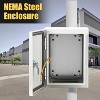 Outdoor Electrical Box, Steel Enclosure, IP66 Waterproof & Dustproof, Electrical Junction Box with Mounting Plate for Indoor Outdoor Use - 4 of 4